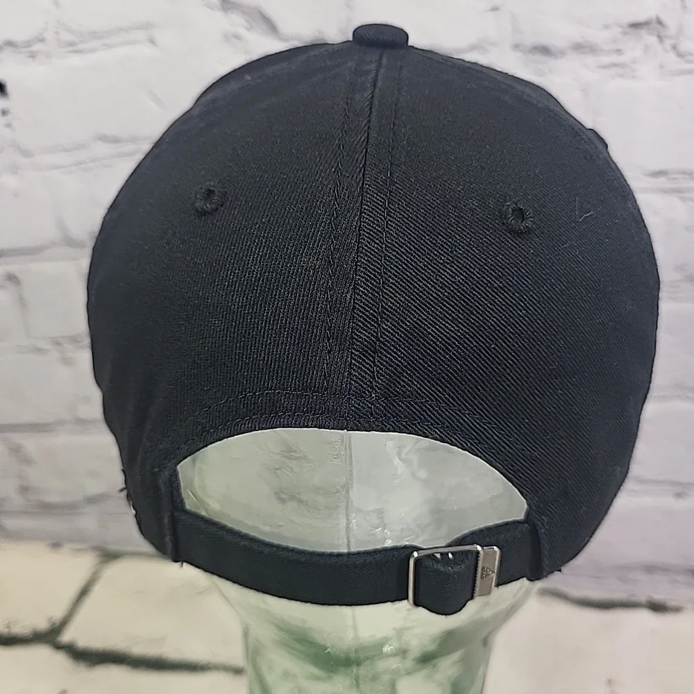 Adidas‎ Aeroready Hat Mens Black Mountain Logo 100% Cotton Strapback Ball Cap